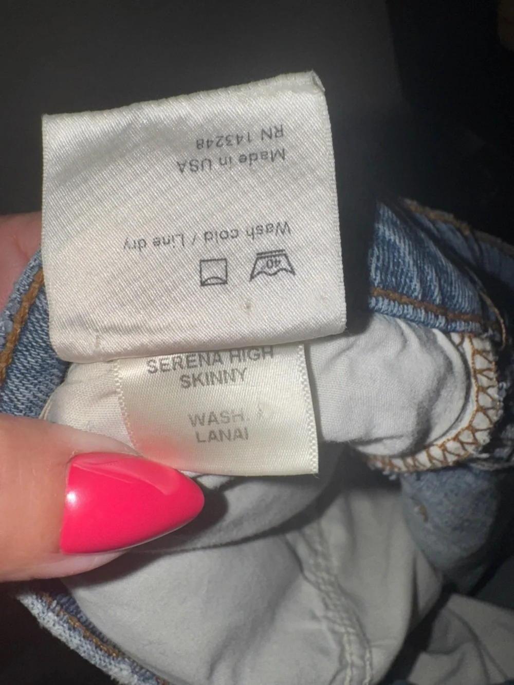 Reformation Serena High Rise‎ Skinny Jean in Lanai Size 28